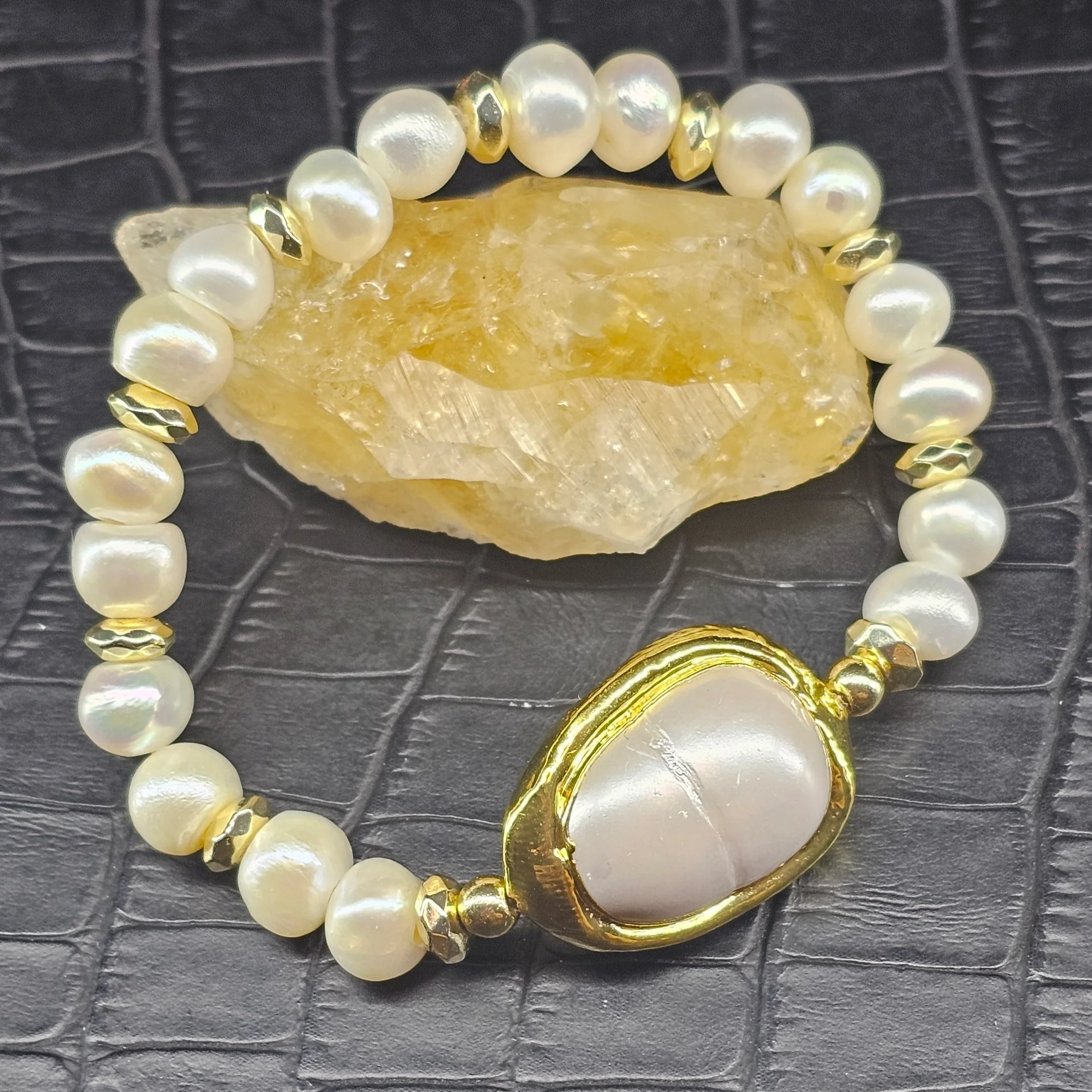 Fresh Water Pearls In Gold