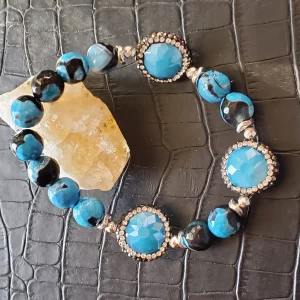 Blue & Black Fire Agate